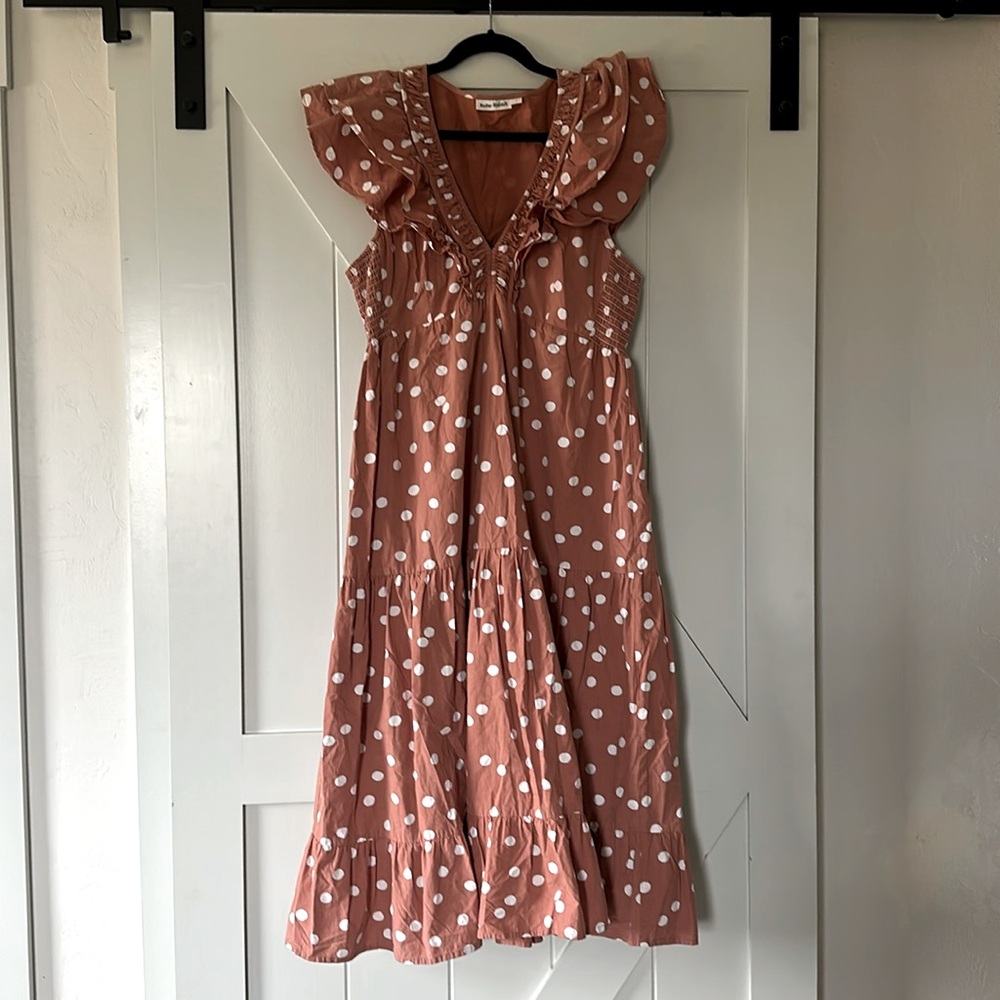 Roller Rabbit  V-Neck, Ruffle Midi dress - Picture 6 of 15